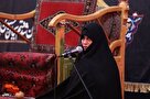 حضور همسر شهید رییسی در حسینیه زنجان