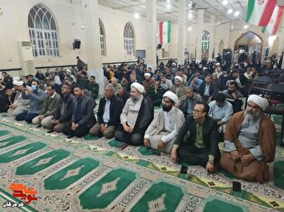 مراسم سالگرد شهادت سردار حاج قاسم سلیمانی در حاجی‌آباد برگزار شد