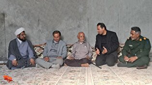 دیدار و تجلیل از پدران شهدای بخش تیاب
