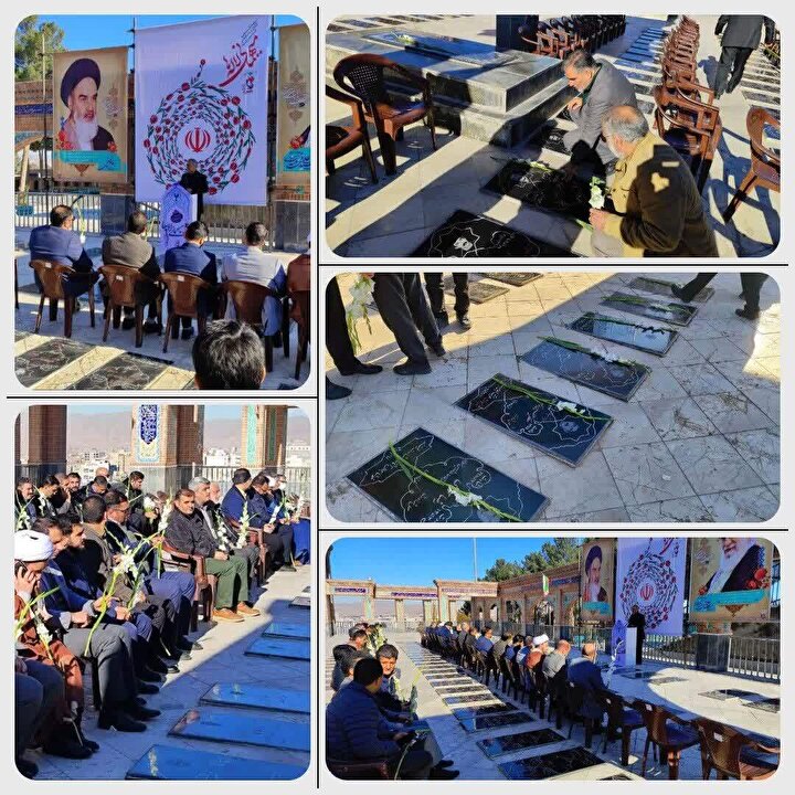 رویداد معنوی «عطر و آفتاب» در گلزار شهدای بجنورد برگزار شد