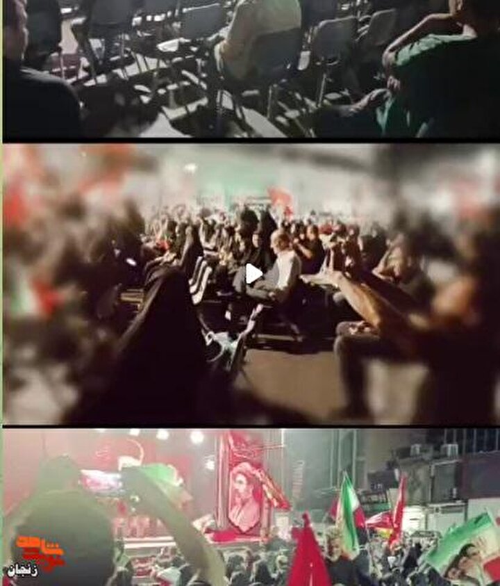 اجرای سرود «ایران سید علی» در تجمعات شبانه میدان ولیعصر(عج)