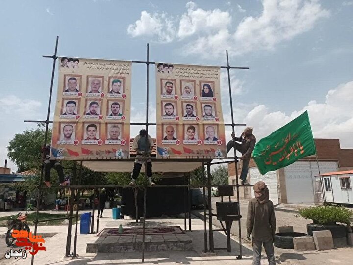 گزارش تصویری/ مراحل آماده‌سازی موکب مردمی هیئت رزمندگان شهرستان ایجرود