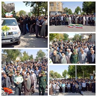 پیکر جانباز ۷۰ درصد شهید «فتح‌اله قربانی» در قیدار...