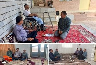 دیدار رئیس بنیاد شهید طارم با خانواده‌های شهدا...