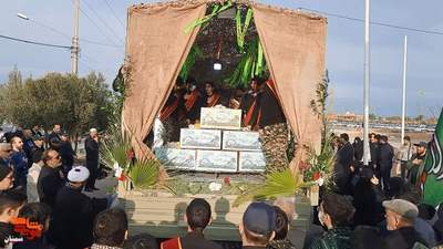 مراسم استقبال از شش شهید گمنام خوشنام - یکم دی‌ماه ۱۴۰۱ یادمان شهدای گمنام شهرستان سمنان، کوشک امام رضا (ع)